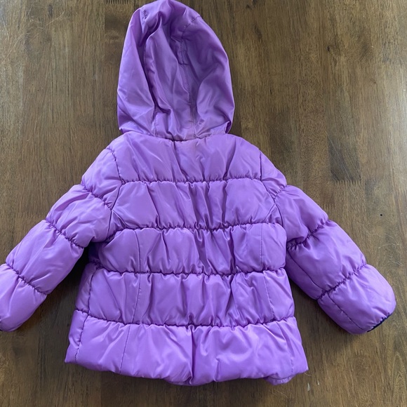 OshKosh B'gosh Purple Puffer Snow Coat 24M - Picture 2 of 6